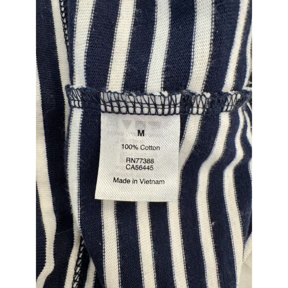 J.Crew Navy & White Stripe Nautical Dress | Ruffle Sleeve Cotton | M - Picture 6 of 8